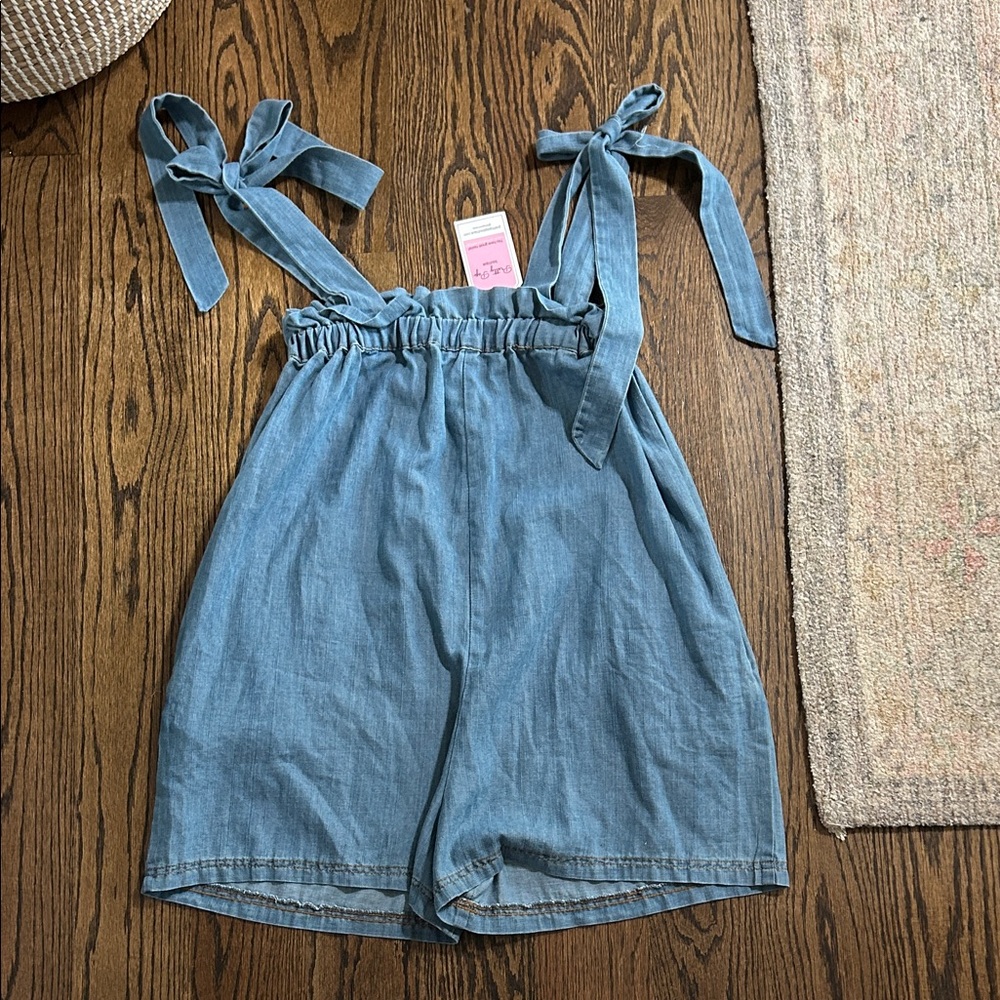 NWT Adorable Denim Romper